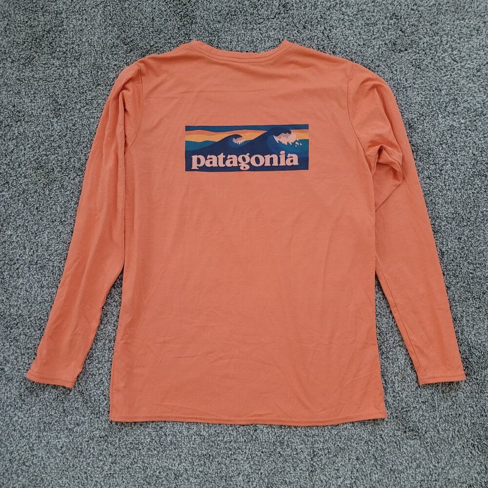 Patagonia Performance Orange Base Layer Women Sma… - image 1